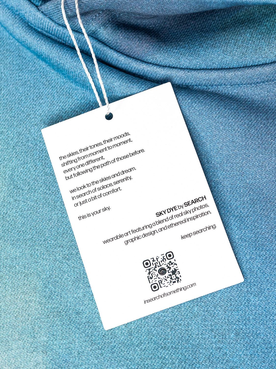 SKY DYE HOODIE: BLUE HAZE