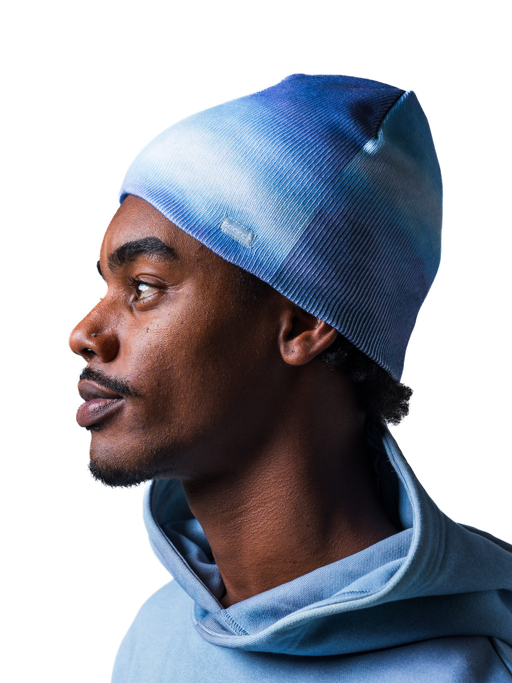 SKY DYE BEANIE: BLUE HAZE