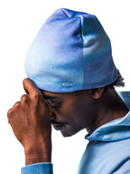 SKY DYE BEANIE: BLUE HAZE