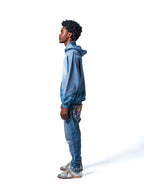 SKY DYE HOODIE: BLUE HAZE