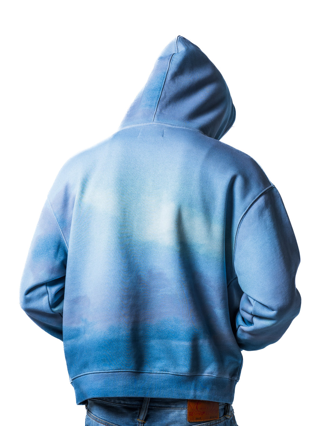 SKY DYE HOODIE: BLUE HAZE