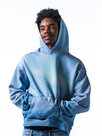 SKY DYE HOODIE: BLUE HAZE