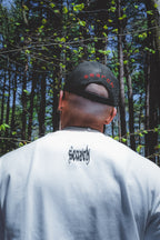 TATTED DOUBLE SHIRT: WHITE