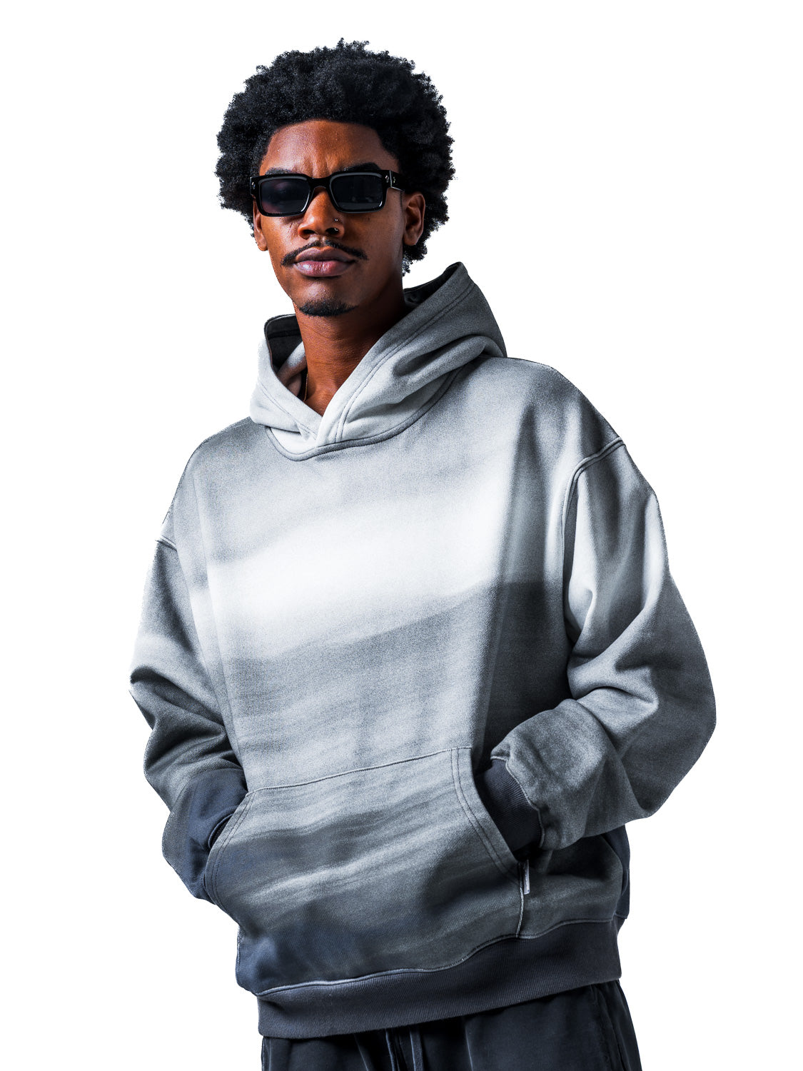 SKY DYE HOODIE: OVERCAST