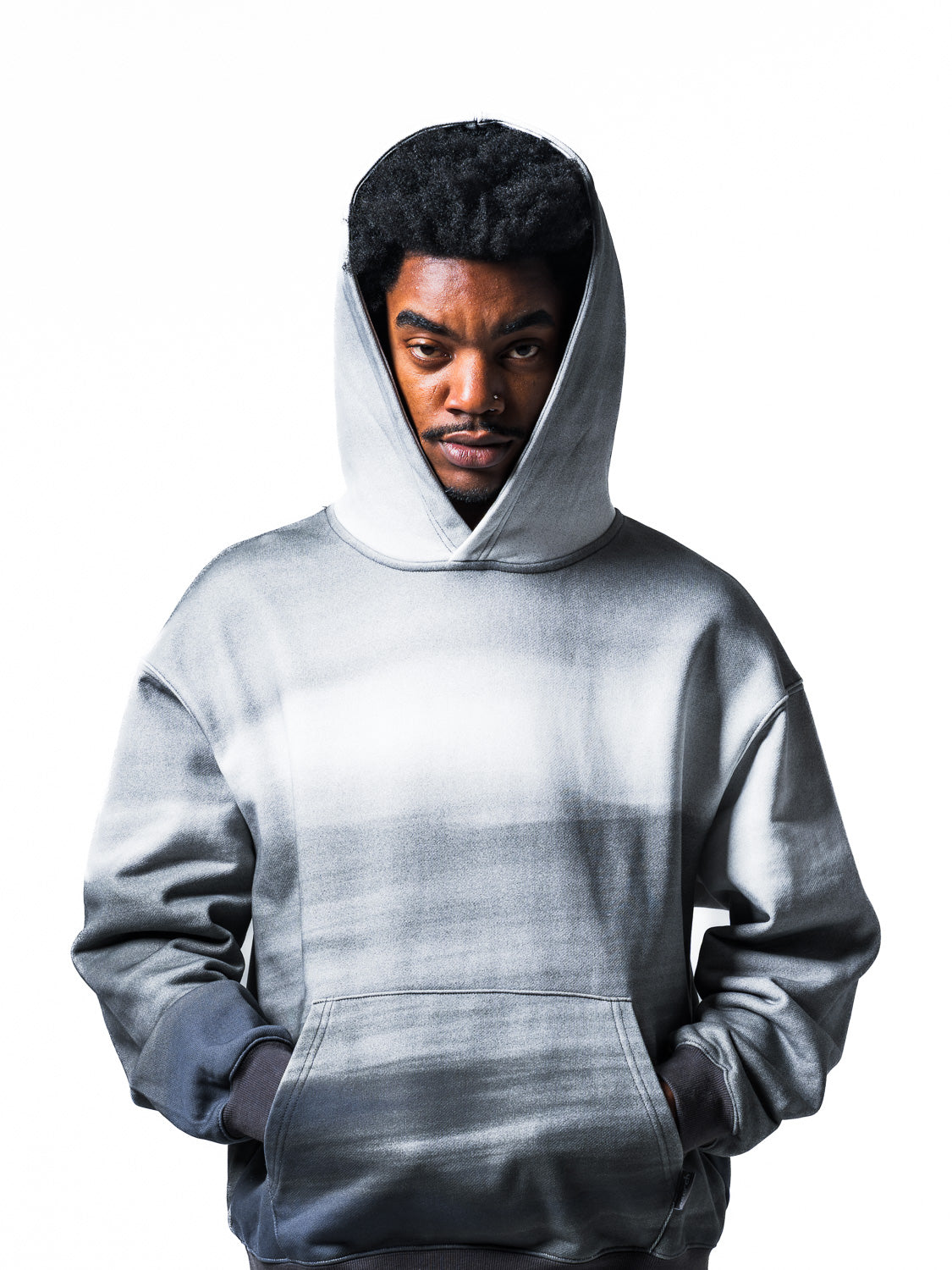 SKY DYE HOODIE: OVERCAST