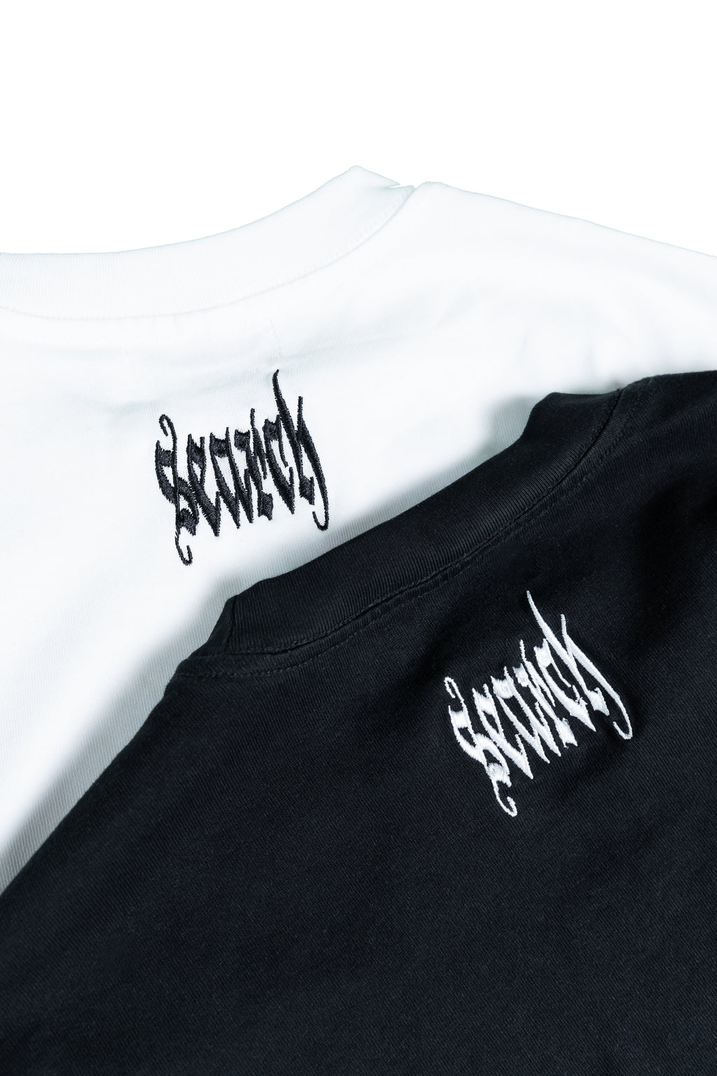 TATTED DOUBLE SHIRT: WHITE