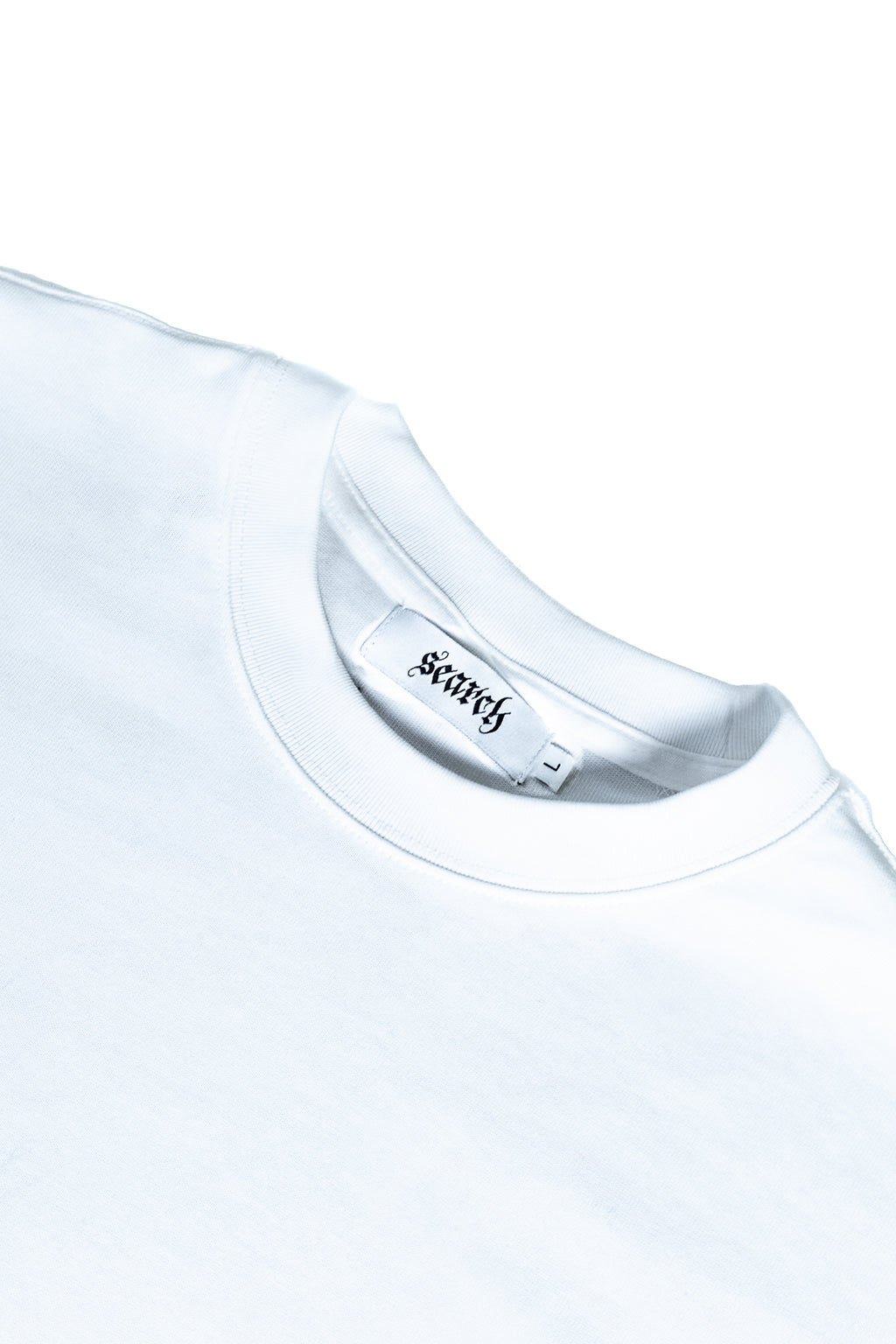 TATTED DOUBLE SHIRT: WHITE