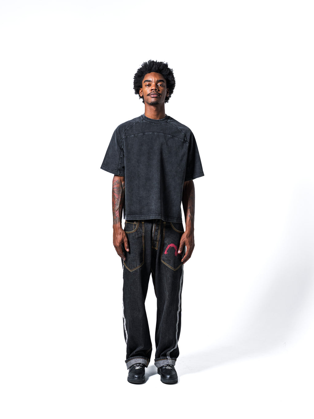 WAVE TEE: BLACK