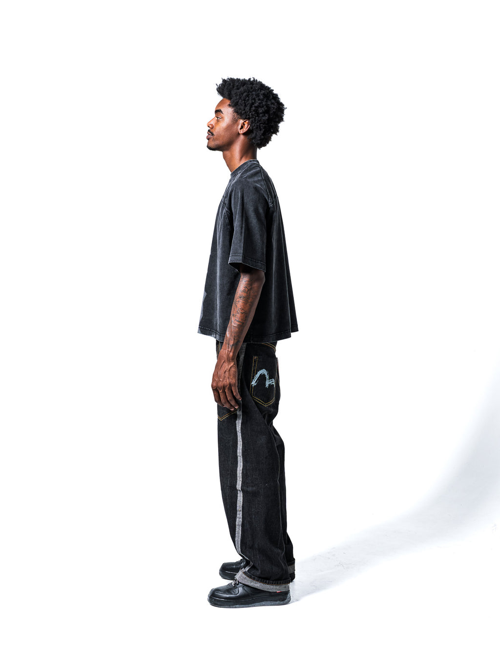 WAVE TEE: BLACK